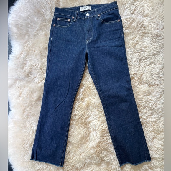TRAVE Dark Wash Kick Flare Colette Jeans - Picture 1 of 7